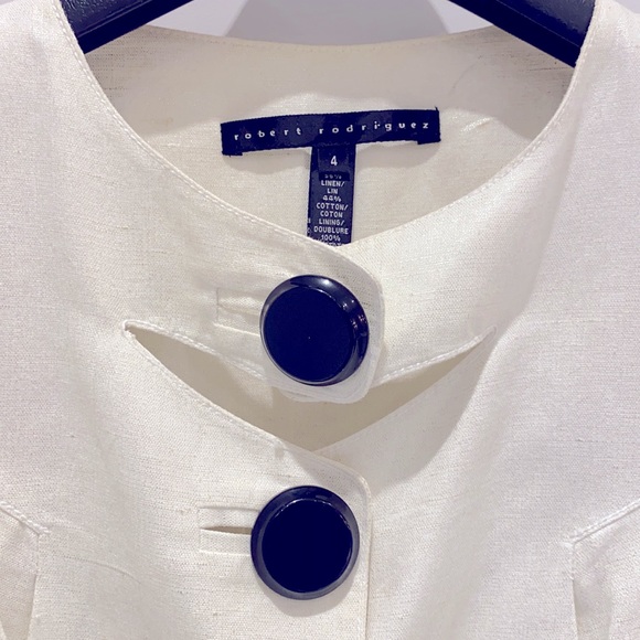 Cropped metallic white jacket - Picture 4 of 4